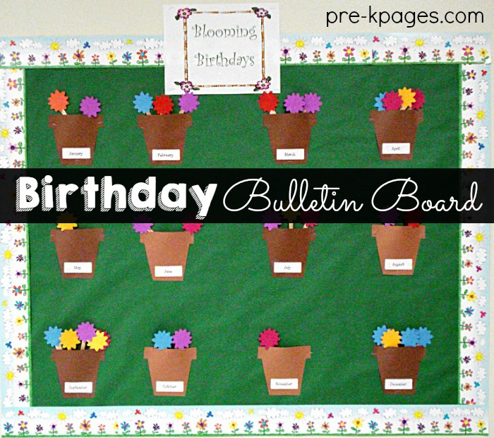 Sample Of Birthday Chart For Preschool