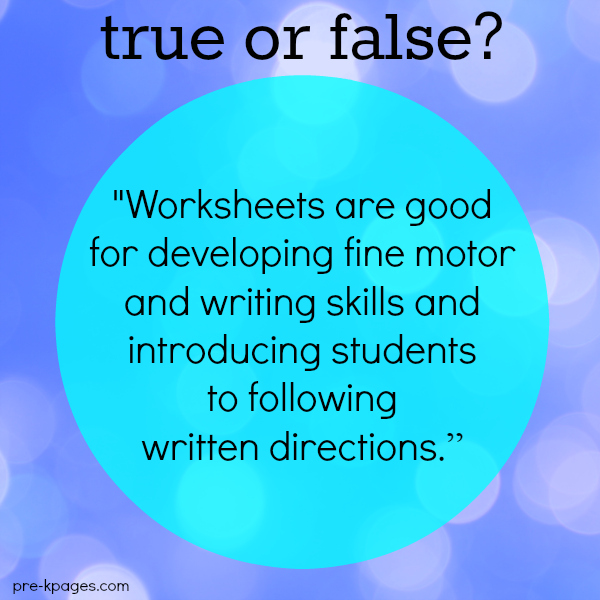 How To Teach Without Using Worksheets In Preschool