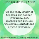 Letter of the Week