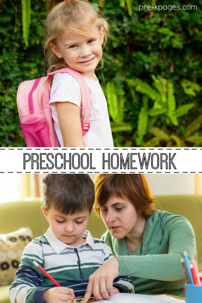 Homework for Pre-K and Kindergarten