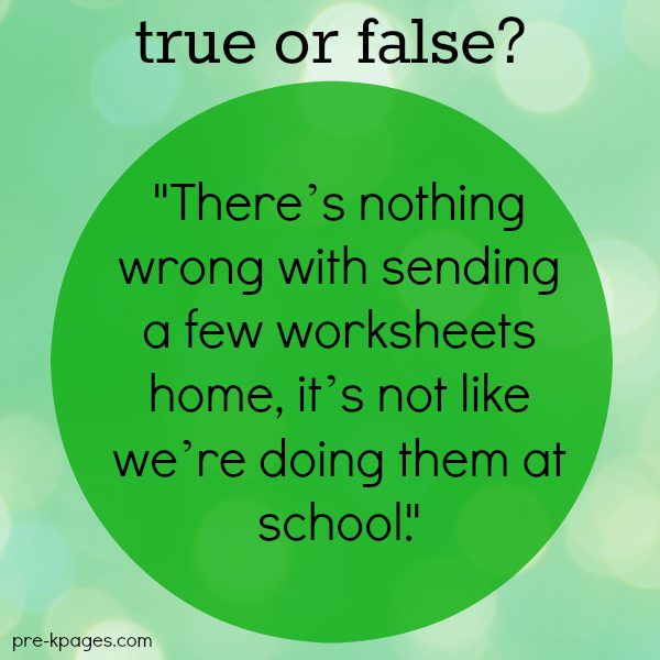 How To Teach Without Using Worksheets In Preschool