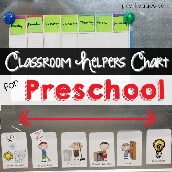 Free Preschool Helper Chart Pictures