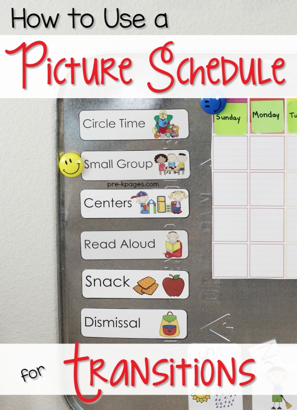 kindergarten daily schedule