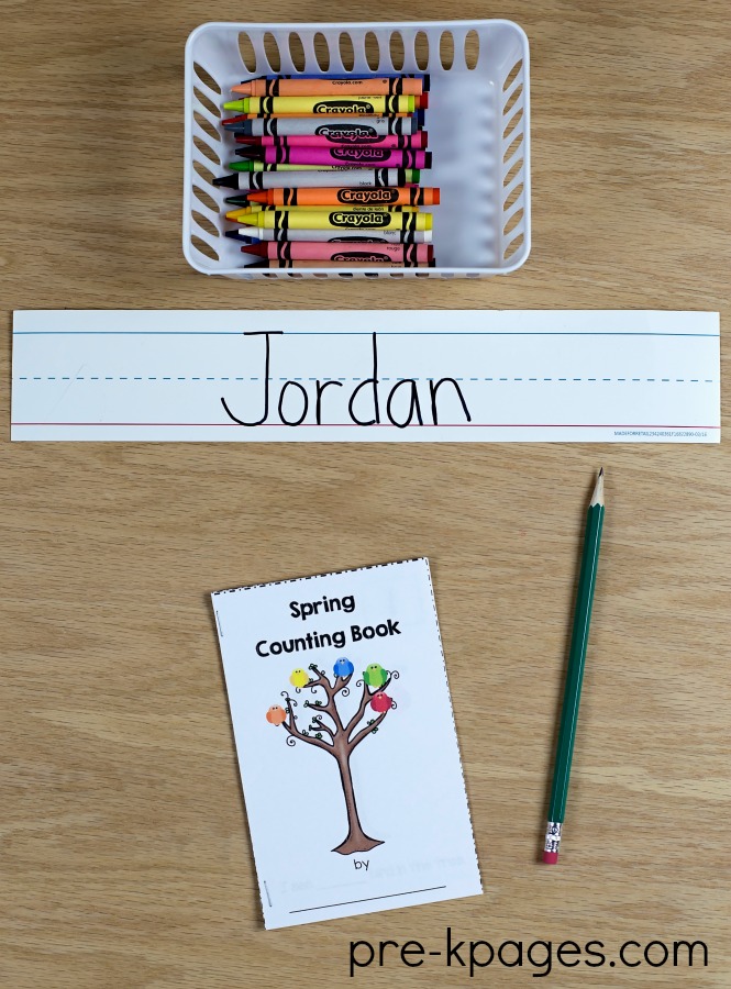 Spring Printable Counting Book