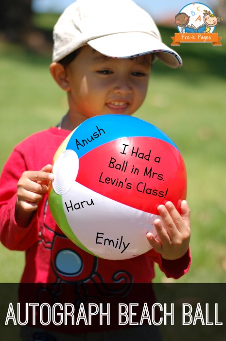 Autografo pallone da spiaggia Idea di fine anno