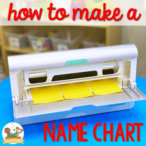 Make a Name Chart with pockets