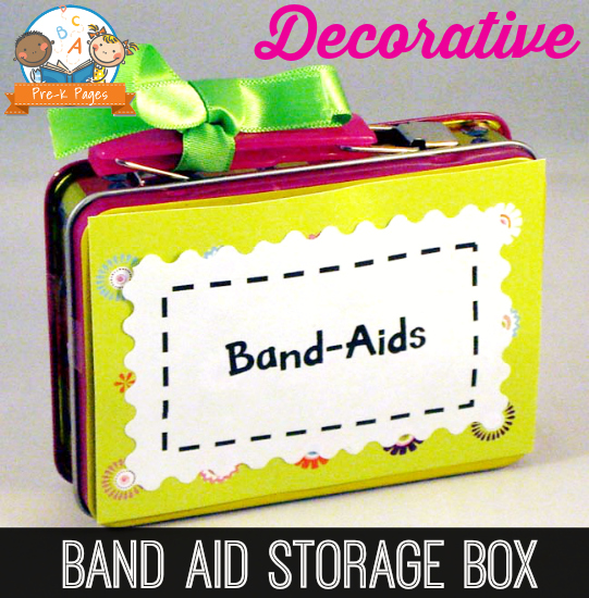 Band Aid Box for Teachers Storage Organization