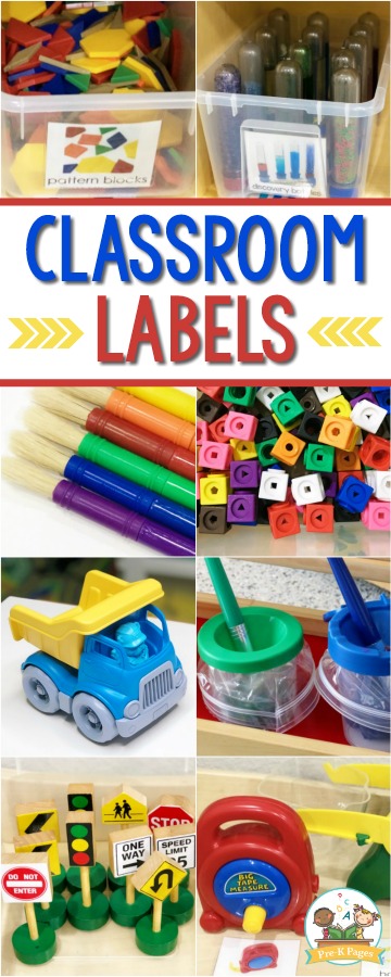 printable classroom labels for preschool