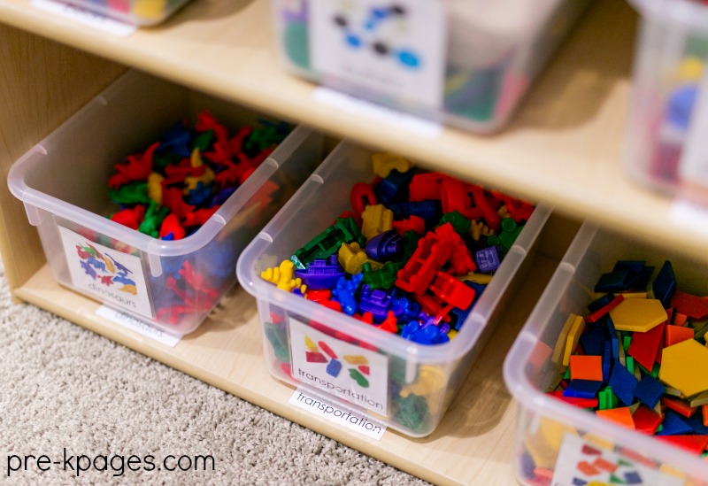 Printable Classroom Labels for Shelf and Tub
