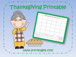 Free Thanksgiving Printable: Old Lady Who Swallowed a Pie