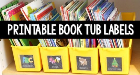 Printable Book Bin Labels for Classroom Read Alouds