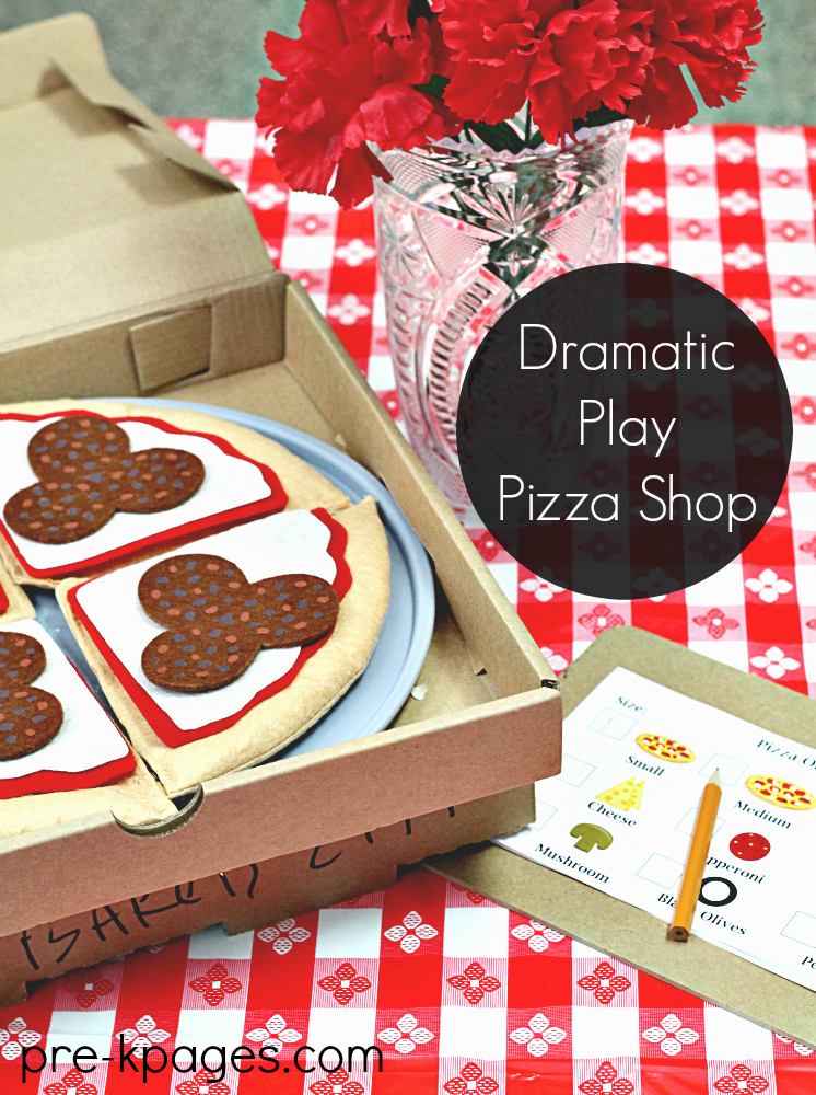 Dramatic Play Pizza Shop Printables 