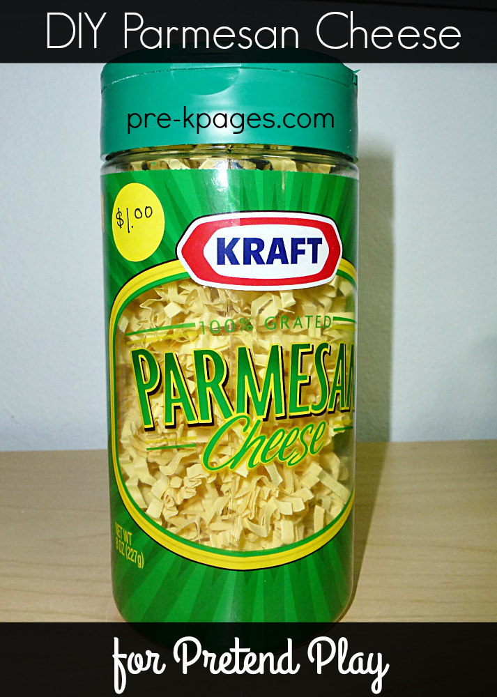 Parmesan Cheese Shaker for Pretend Play