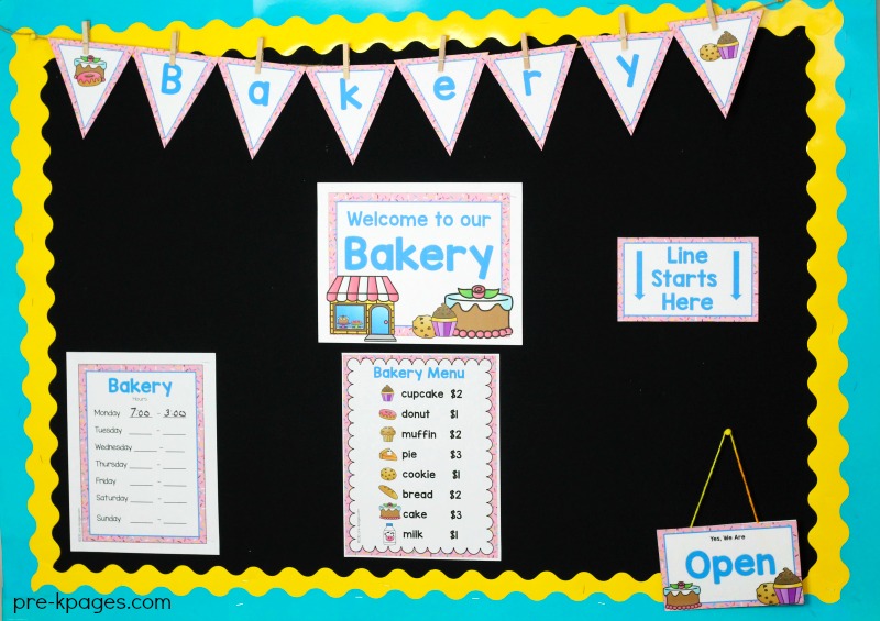 Bakery Dramatic Play Center in Preschool