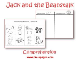 Jack and the Beanstalk Character Printable