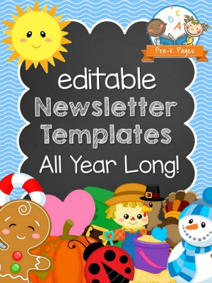 Classroom Newsletters Preview Pre K Pages