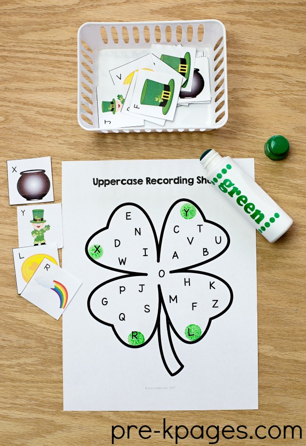 St Patricks Day Printable Alphabet Game
