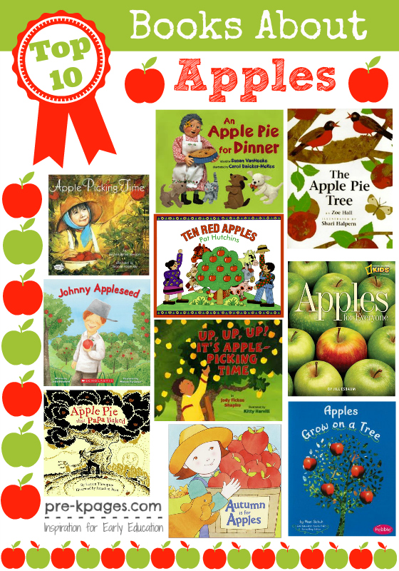 Top 10 Apple Books for #preschool and #kindergarten