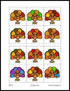 Free Printable Thanksgiving Visual Discrimination Activity for #preschool and #kindergarten