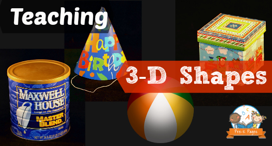 Handson lessons to teach 3D shapes in prek or kindergarten