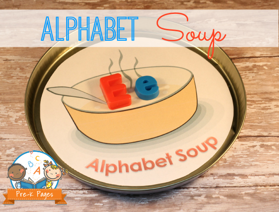 Letter Matching Alphabet Soup Activity + FREE Printable