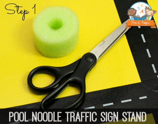How to Use Pool Noodles to Make Environmental Print Traffic Signs