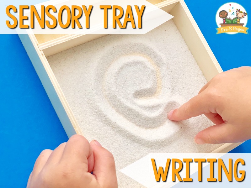 Sensory Tray Writing