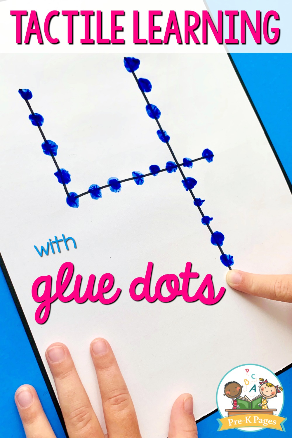 Tactile Learning with Glue Dots