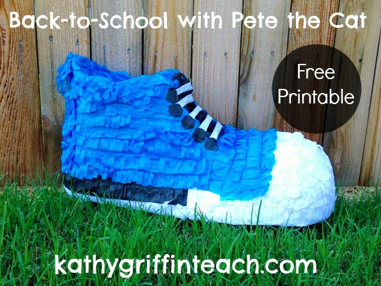 Pete the Cat Blue Sneaker Pinata