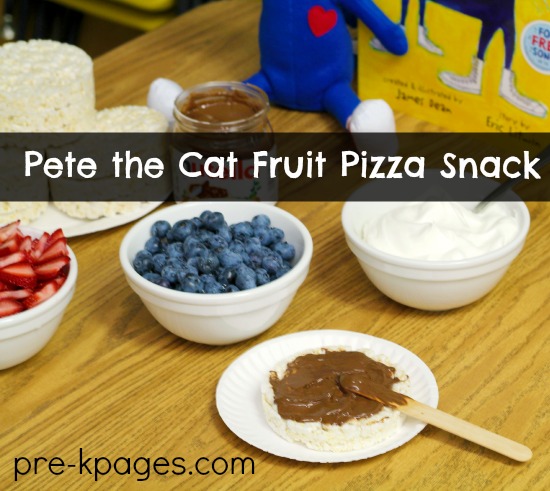 Pete the Cat Fruit Pizza Snack
