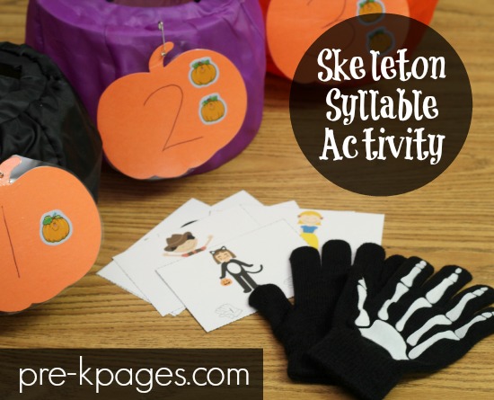 Skeleton Syllable Activity for Preschool and Kindergarten
