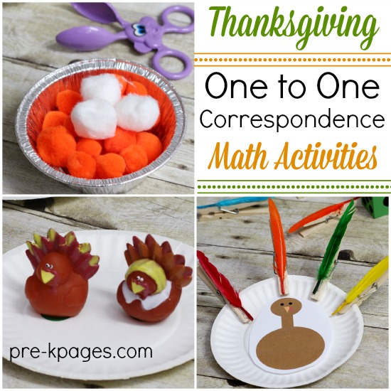 Thanksgiving Math Activities For Preschoolers Printable