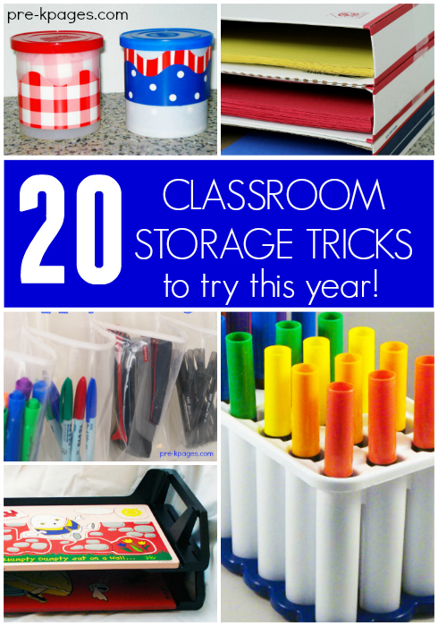 20 Classroom Storage Tricks für Vorschule und Kindergarten