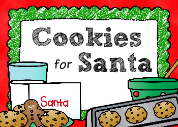 Free Cookies for Santa Writing Printable for Preschool and Kindergarten