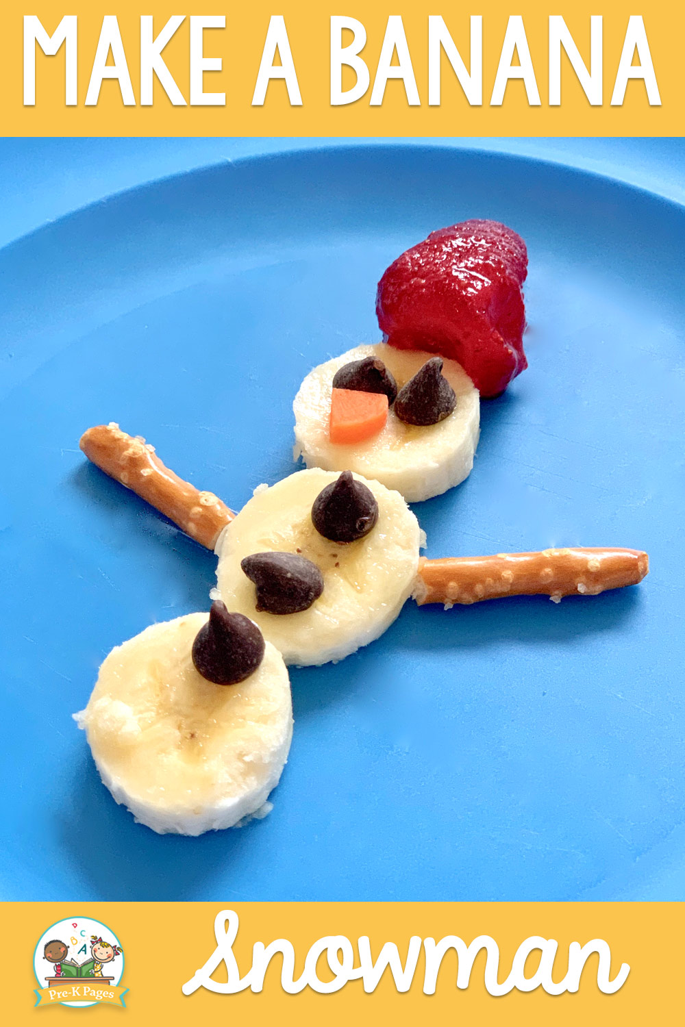 banana snowman classroom recipe