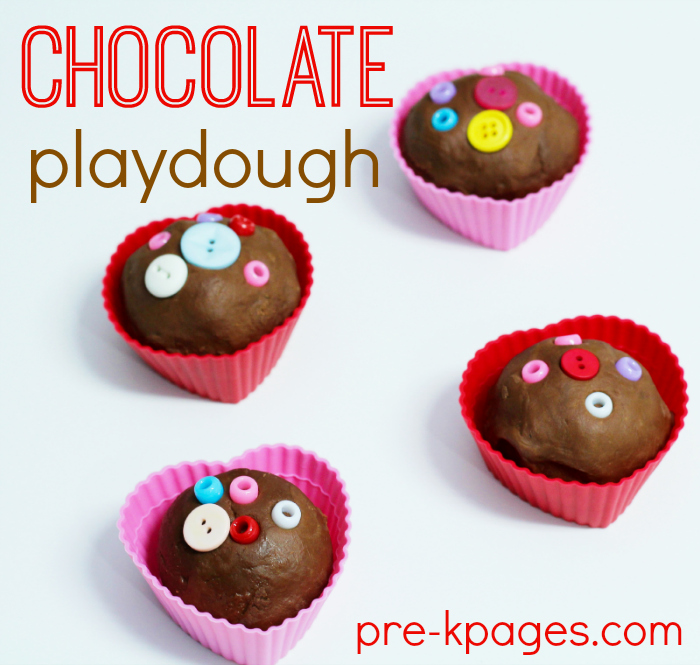 Chocolate Playdough Recipe for Valentine's Day 