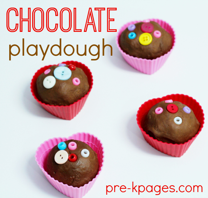 Chocolate Playdough recept na Valentýna 