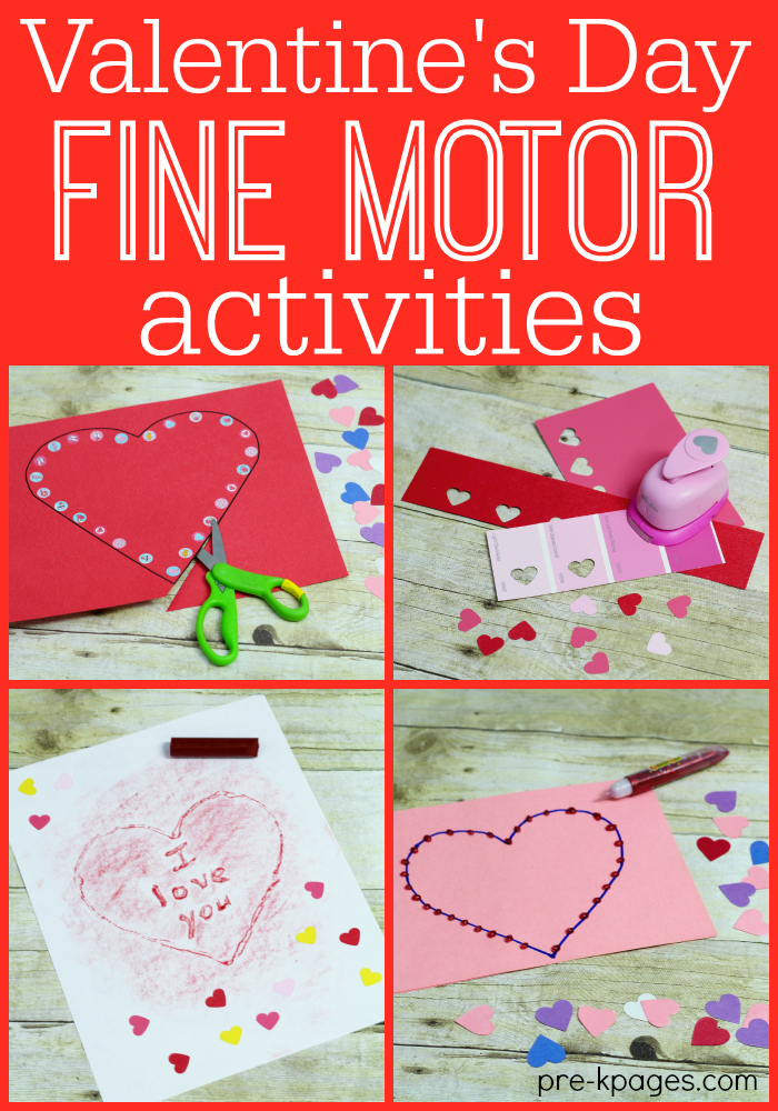 Valentine Fine Motor Activities for Preschoolers