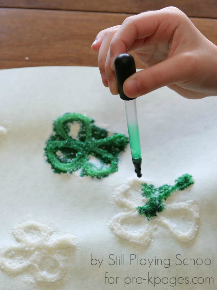 Fine Motor Shamrock Craft