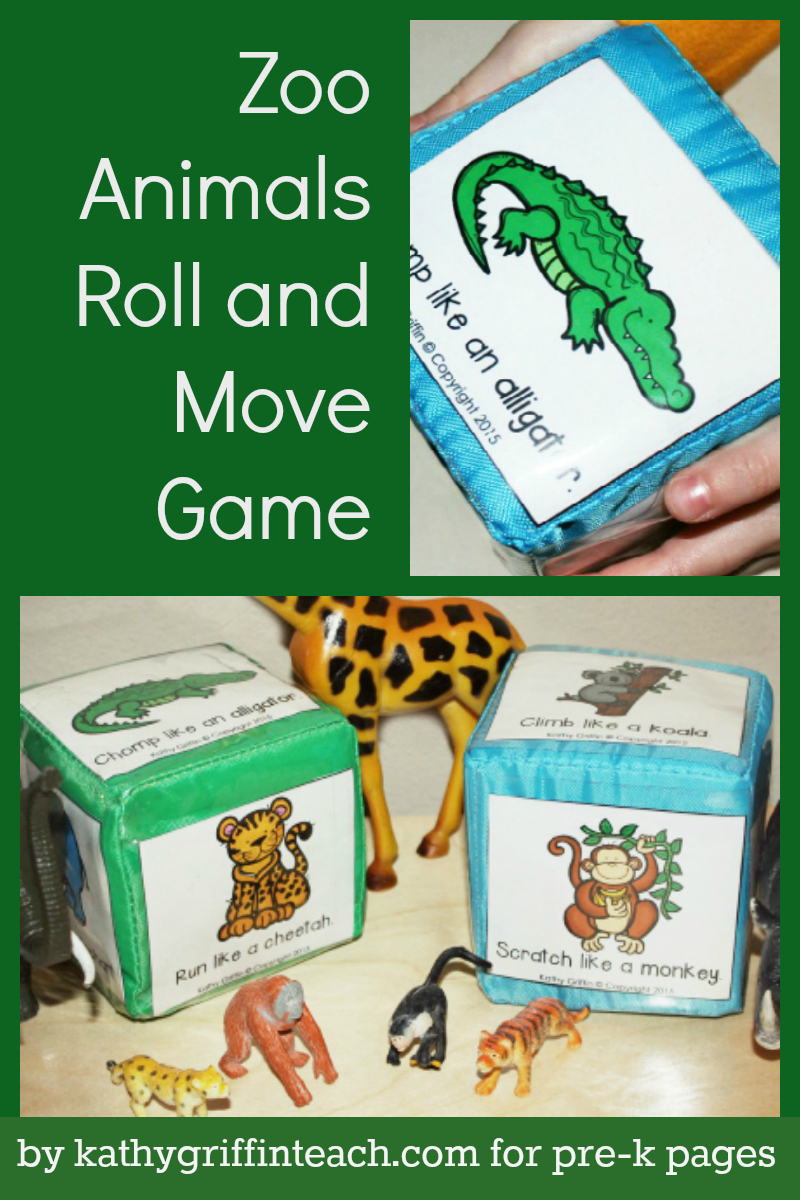 Zoo Animals Roll And Move Game