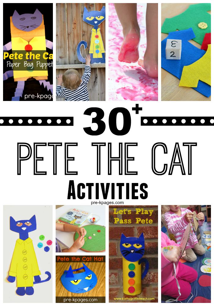 30+ Pete The Cat Activities For Preschool, PreK and Kindergarten