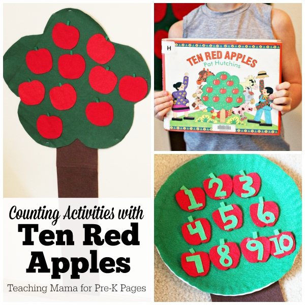 Ten Red Apples Counting Trees