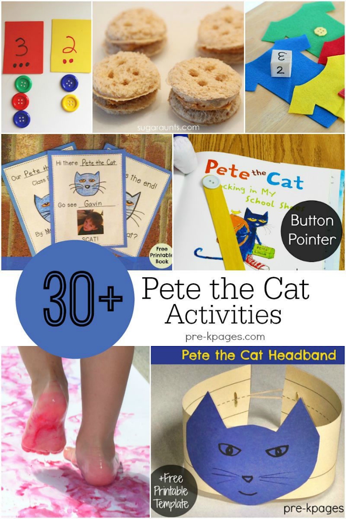 Pete The Cat Craft Template