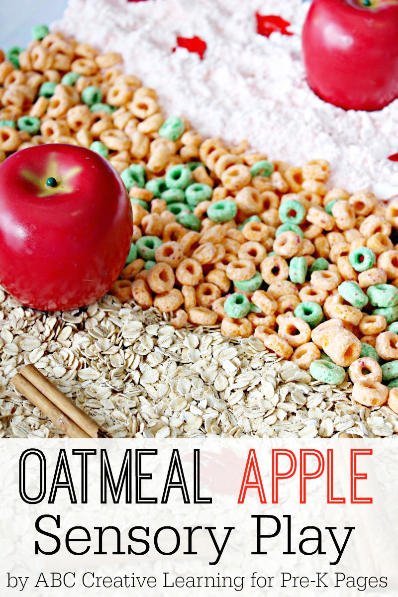 Oatmeal Apple Sensory Bin