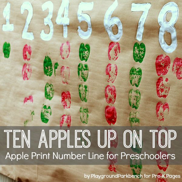 Ten Apples Up On Top Apple Number Line