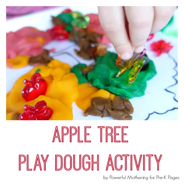 Apple Play Dough Activity