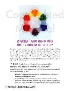 Rainbow Science Experiment For Preschoolers