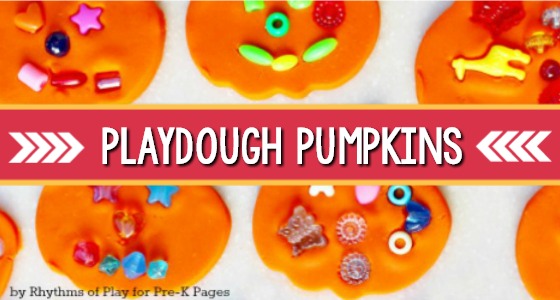 Decorate Play Dough Pumpkins