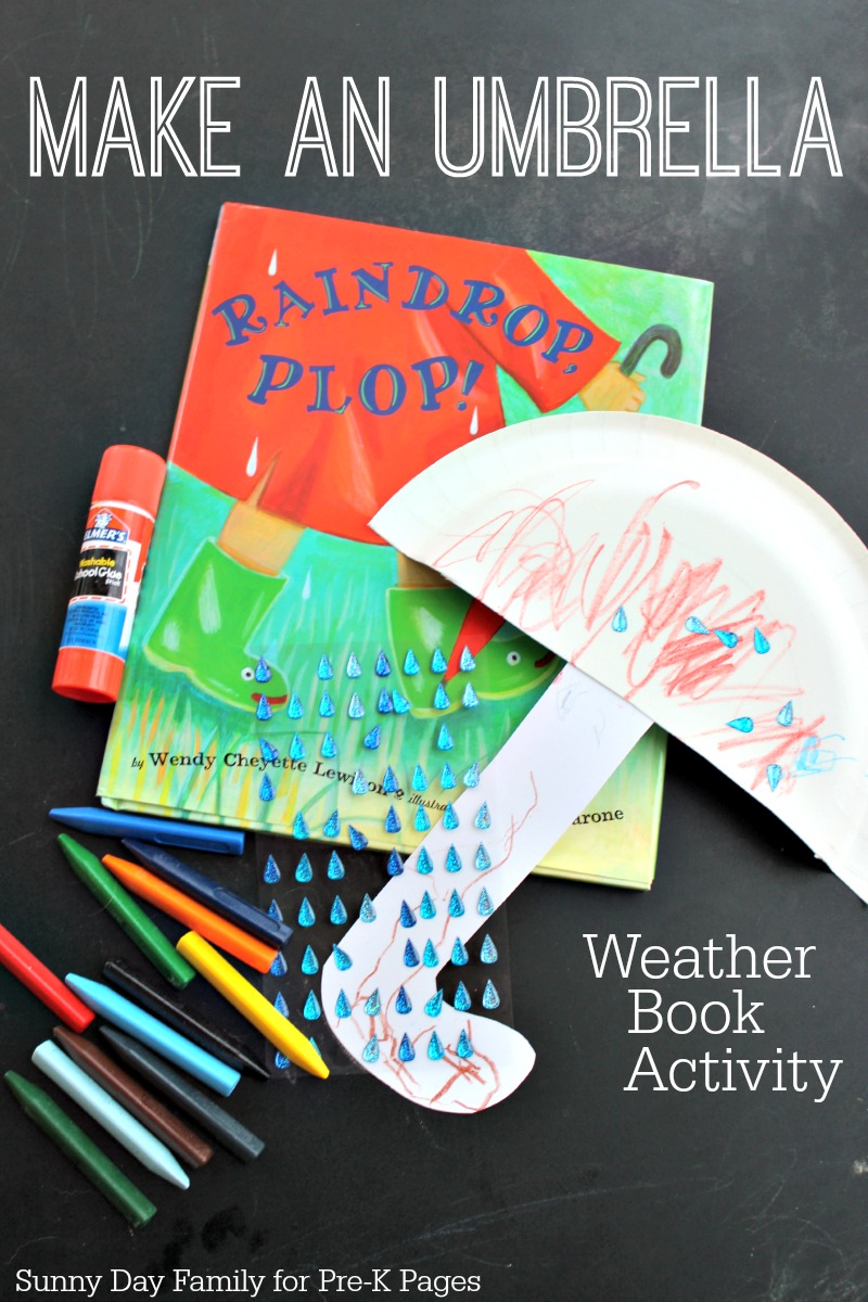 Sensory Bin with Umbrellas