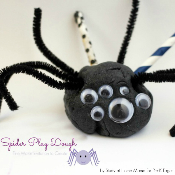 Spider Play Dough Activity